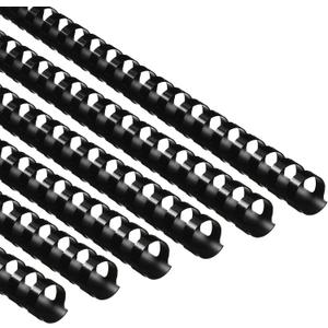 Yunsailing 150 Pack Plastic Binding Combs Plastic Binder Comb Ring 19 Ring Binding Spines Letter Size Spiral coils for Notebook Calendar(5/8 in,Black)