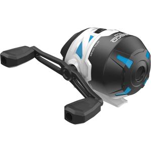 Zebco Roam Spincast Fishing Reel, Right or Left-Hand Retrieve, Pre-Spooled with 10-Pound Zebco Fishing Line, Stainless Steel Front Cover (Blue)