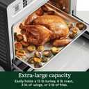 Cuisinart 15-in-1 Extra-Large Digital Air Fryer Oven with 9"x13" 2-in-1 Pan, Air Fry 4 Lbs of Wings, Cook a 13 Lb Turkey or 5+ Lb Chicken, Toast 9 Slices of Bread, and Bake a 13" Pizza, TOA-112, 18.6" x 15.0" x 16.25"