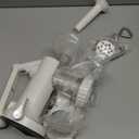 LHS Manual Meat Grinder, Heavy Duty Meat Mincer Sausage Stuffer,Hand Grinder with Stainless Steel Blades for Meat, Sausage, Cookies, Easy to Clean(3 in 1,White)