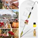 Gutter Cleaning Tools, 12ft(20ft Reach) Gutter Cleaner Tools From the Ground with Hose Attachment, Rain Gutters Cleaning Wand with Heavy-Duty Head for 2nd Story House