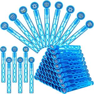 Shappy 60 Pcs Hanukkah Bubble Wands Bulk Mini Bubble Wands Party Favors Small Birthday Party Gift for Novelty Gifts (Blue)