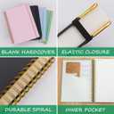 Hardcover Spiral Notebook Journal 8.5 x 11,300 Pages College Ruled Notebook, Lined Thick Journals for Women Men,A4 Thick Spiral Journal for Writing,110GSM Paper, Spiral Notebooks for Work School Pink