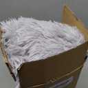 Bean Bag Chair Cover, Waterproof Faux Fur Bean Bag Cover Only(No Filler), 5FT Round Beanbag Cover with Pocket, Big Giant Bean Bags Covers for Adults Kids Teens, Stuffed Animal Storage