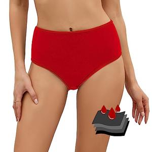 Leoparts Period Swimwear Leakproof Bikini Bottoms Black High Waisted Coverage Swimsuit Bottom for Girls Teens Women XL