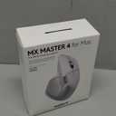 Logitech MX Master 4 for Mac, Ergonomic Bluetooth Mouse with Advanced Performance Haptic Feedback, Ultra-Fast Scrolling, USB-C Charging, MacOS, iPadOS, Windows - White Silver