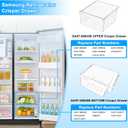 UPGRADED DA97-08693B Refrigerator Crisper Drawer & DA97-08692B Fridge Drawer Bin Compatible with Samsung Refrigerator Drawer Parts RS25J500DSR RS25H5000SR RS25J500DSG RS261MDRS Crisper Drawers