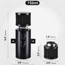 EVIL ENERGY 10AN Oil Catch Can, Breather Tank with AN10 Fuel Line Kit Nylon Braided CPE 10FT