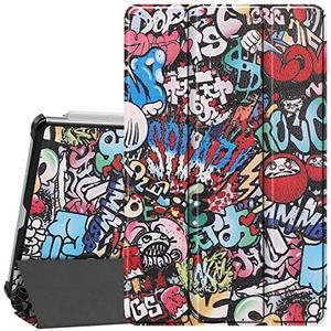 Smart Case for Galaxy Tab S6 Lite, Ratesell Lightweight Smart Trifold Stand Case Cover with Auto Sleep/ Wake for Samsung Galaxy Tab S6 Lite 10.4 Inch Model SM-P610 / SM-P615 / SM-P617 Graffiti