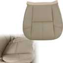 Driver or Passenger Side Bottom Leather Seat Cover Light Tan（#19C / 833/193 /333） Fit for Chevy Silverado Tahoe Suburban Avalanche/GMC Sierra Yukon 2007 2008 2009 2010 2011 2012 2013 2014
