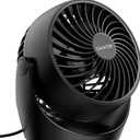 Gaiatop Desk Fan, 5-Inch Portable Electric Table Desktop Air Circulator Fans, Small but Powerful with 3 Speed 360° Adjustable Tilt for Cooling Home Dorm Office Bedroom Bathroom Kitchen, Black