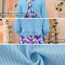 Toddler Girl Sleeveless Dresses and Long Sleeve Ruffle Cardigan 2 Piece Fall Outfits for 2-8T (5-6 Years, A3-butterfly 02)