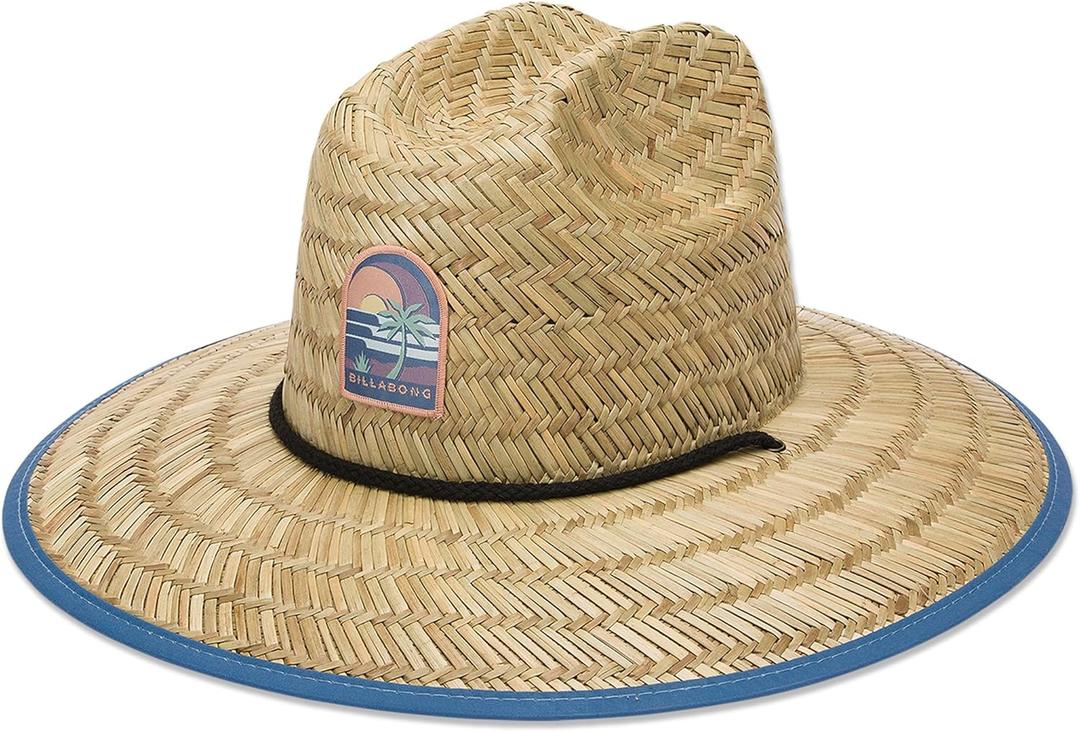 Billabong Men's Wide Brim Sun Straw Hat (Charcoal/Navy)