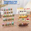 Aheroi Large Acrylic Risers, 10 Pcs 2 Set(7L~8L~9L) Riser Display Shelf, Clear Rectangular Display Stands Set, Transparent Shelves for Decor, Showcase Holder for Cupcake