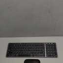 seenda Bluetooth Keyboard and Mouse Combo for Mac, SKM64-2 Rechargeable Slim Wireless Keyboard Mouse Compact, 3 Multi-Device Connection, Compatible for Mac, MacBook Pro/Air, iPad, iPhone, Black Gray