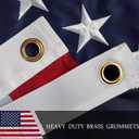 American Flag 4x6ft Long Lasting for Outside, Heavy Duty Nylon, Embroidered Stars, Brass Grommets, Perfect for Outdoor US Flags Show Your Patriotism
