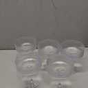 Plastic/Acrylic Set of 5,10 oz Ribbed Coupe Cups Unique Martini & Cocktail Cups Set for Wine,Champagne, Parties & Home