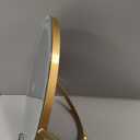 Hasipu Vanity Mirror with Lights, 23.6" LED Large Makeup Mirror, Lighted Makeup Mirror with Lights, Smart Touch Control 3 Colors Dimmable Round Mirror 360Rotation White