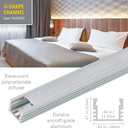 Armacost Lighting LED Tape Light Mounting Channel, Deep Surface Mount, Silver 5-Pack 960054N