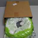 Green Fluffy Cat Tunnel Christmas Tree Skirt - Cat Donut Bed, Christmas Tree Protector from Cats, Xmas Small Medium Large Cats Gifts Accessories