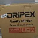 Dripex 5-in-1 Lighted Vanity Mirror with Bluetooth Speaker & Wireless Charging, 15"x12" LED Makeup Mirror with Lights 3 Colors Dimmable, Phone Holder Touch Keys 10X Magnification