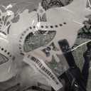 IETANG Couple Mask Half Venetian Masquerade Ball Mask Party Costume Accessory (on Stick-black)