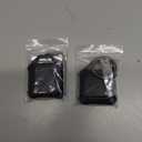 Dovick- Waterproof Airtag Keychain Holder Case,Screw Full Cover Compatible with Apple Air Tag Tracker Key Ring (Black 2Pack)