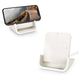 Wireless Charger YUWISS Wireless Charging Stand Cordless Charger 10/7.5/5W Compatible with iPhone 14 13 12/12 /11Pro Max/XR/XS Max/XS/X/8/8Plus Galaxy S22/S21/S9/S9+/S8/S8+ Note (White)