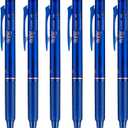 PILOT FriXion Clicker pen 1.0mm, Erasable Gel Pens, Bold Point, 6 pack (Blue)