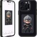 Smart Ink Phone Case for iPhone 13 Pro-4.0" HD Four Color E Ink Screen with NFC Transfer,DIY Photo Display Digital Phone Case,Custom Phone Protective Case,Anti-Drop Water-Resistant