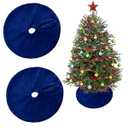 2 Pieces Christmas Tree Skirt Decoration 15" Xmas Tree Skirt Decor for Merry Christmas Tree