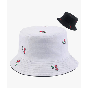 XYIYI Cute Bucket Hat Beach Fisherman Hats for Women, Reversible Double-Side-Wear
