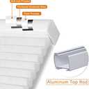 Persilux Light Filtering Cordless Cellular Shades 1.5" Cellular Blinds for Windows, Office, and Sliding Glass Doors, White, 27" W x 48" H