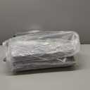 ARSTPEOE 6 Pack Upgrade Harder Shoe Organizer, Shoe Storage with Magnetic Front Door, Clear Shoe Boxes Foldable Space-Saving Shoe Rack for Sneaker Boot Container, Black