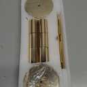 ECHFSM Gold Taper Candlestick Holders, Taper Candle Holders Set of 6, Metal Taper Candle Sticks Stand Holders, Modern Decorative Candle Holders for Wedding Certerpieces, Festive, Mantel, Home, Party