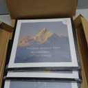 JCJMY 12x12 Picture Frame with Mat for 30 x 30cm Diamond Art Painting, Display Photo 10x10 or 12 x 12 Without Mat, Wall Hanging Large Frame with Plexiglass, Black