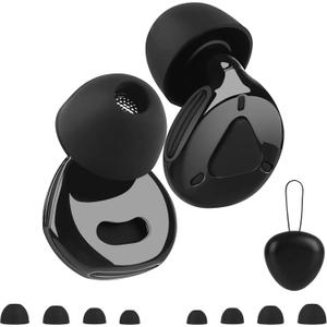 Ear Plugs for Sleeping Noise Cancelling, Adjustable Passive Earplugs for Concerts & Festivals, Reusable Hearing Protection for Sleep, Work, Focus, Travel, 2025 New Structure, Black