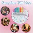 Adnsxzyj Bracelet Making Kit - 3860 Pcs Clay Beads for Friendship Bracelet Kit - DIY Jewelry Making Set with 26 Types Letter Beads,for Anklets,Bracelets, NecklacesEarrings