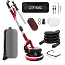 Electric Drywall Sander,1250W Popcorn Removal Tool,Drywall Sander with Vacuum Dust Collector,7 Variable Speed LED Light 900-1800RPM Ceiling Sander,Foldable & Extendable Handle Ceiling