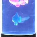 Lightahead Mini LED Round Fish Lamp Color Changing Light Effects, A Sensory Synthetic Fish Aquarium Tank 9 inches Tall Mood Lamp.