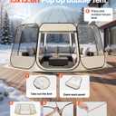 VEVOR Pop up Sports Tent, 8 Sizes Optional Clear Bubble Tent for 1-6 Person, Waterproof Outdoor Pod with Floor Mat & Top Cover, Garden Igloo Dome Tents Camping Shelter for Sports Watching