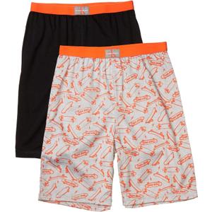 Calvin Klein boys Lounge Pajama Shorts 2-pack (Small, Skate/Black)