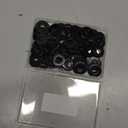 100 PCS 1/4" Black Flat Washer, 3/4" Outer Diameter, 304 Stainless Steel Metal Washer for Screws and Bolts