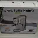 Espresso Machine 20 Bar, Compact Espresso Maker, Stainless Steel Professional Expresso Coffee Machines with Steam Milk Frother & 34oz Removable Water Tank for Home & Office, Latte, Cappuccino, Silver