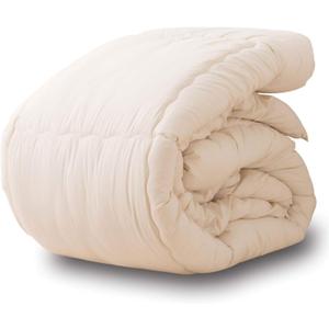 EMOOR Japanese Futon Comforter CLASSE Twin Made in Japan White, Foldable Floor Sleeping Bed Tatami Mat