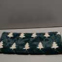 AQOTHES Christmas Tree Embroidered Green Throw Pillows Cover 20x20 Inch, Set of 2 Packs Winter Soft Fluffy Decorative Throw Pillows Covers Decor for Home Sofa Couch Bed Room