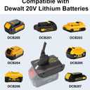 V8 Battery Adapter Replacement for Dyson V8 Battery, Convert to Dewalt 20V Battery to Dyson V8 Absolute,Animal,Fluffy, Motorhead, Handheld Series vacuums,SV10 967834-02