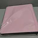 GEAoffice 9 Pockets Top Loader Binder Holds 324 Cards, Premium PU Leather Trading Card Binder for Toploader, Side Loading Zipper Card Binder Top Loader for 3"4" Rigid, MTG, TCG, Waterproof, Pink