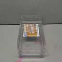 STORi SimpleSort 3-Piece Stackable Clear Drawer Organizer Set | 12" x 6" x 2" Rectangle Trays | Wide Makeup Vanity Storage Bins and Office Desk Drawer Dividers | Made in USA