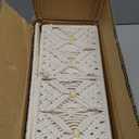 Boho Macrame Storage Basket with Lid Organza Gift Bags Decorative Wood Beads Bohemian Jewelry Box Bin Handmade Woven Natural Cotton Desk Makeup Organizer Shelf Container (Large Size)